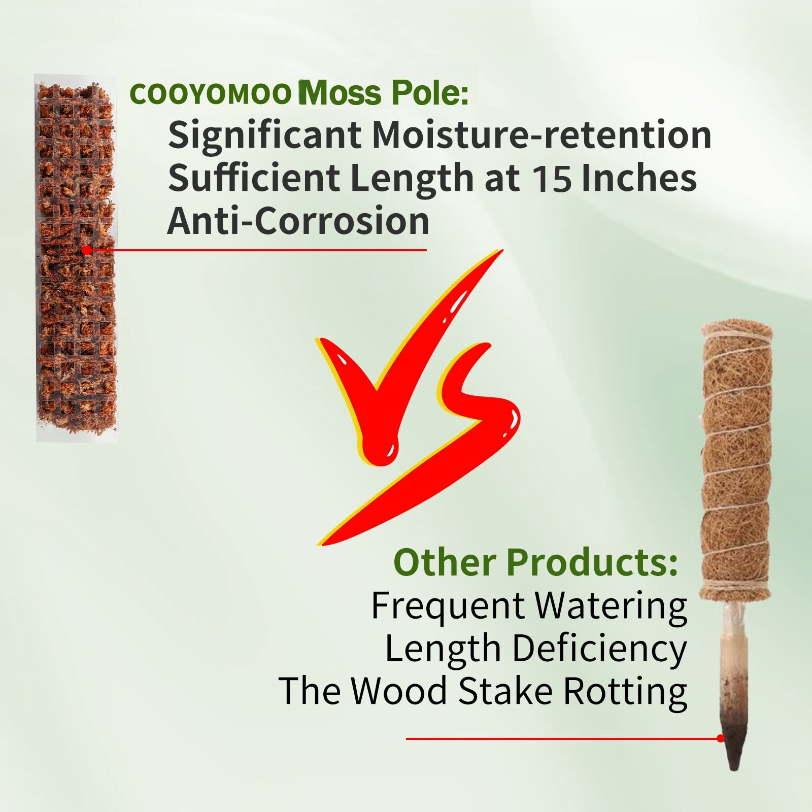 Moss Poles Plants Plant Suppor - Sphagnum Moss Dry recension och pris