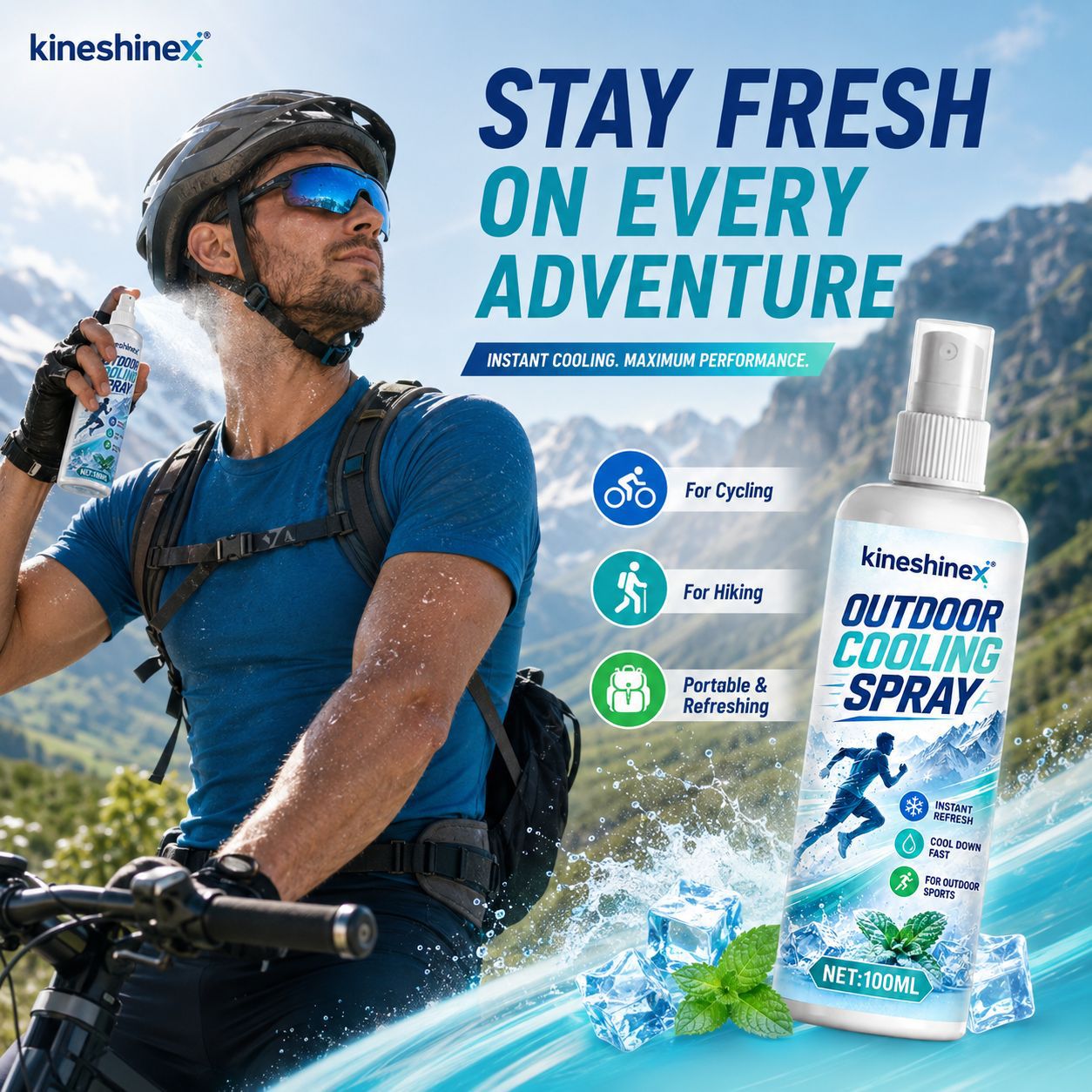 Outdoor Cooling Spray 100ml–In - Misting Bottle Fine recension och pris