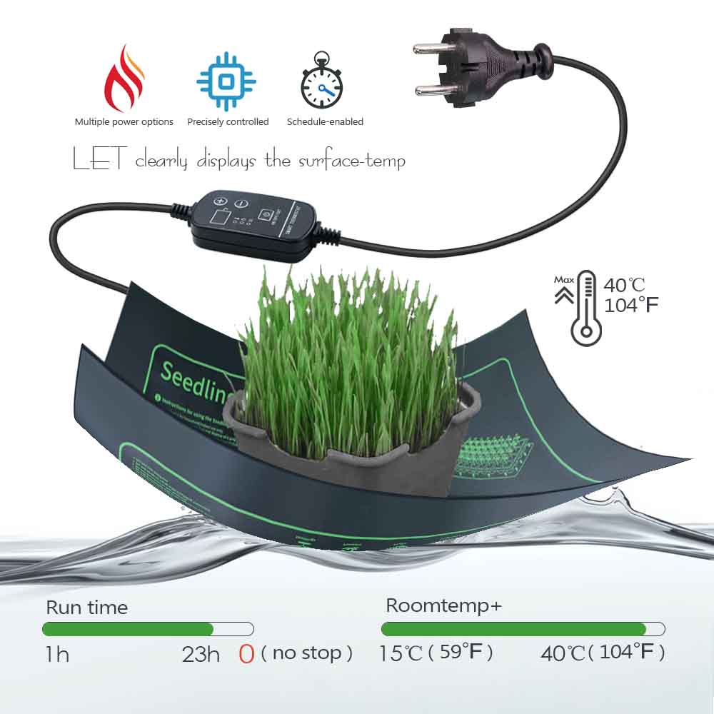 7-100W Plants Heating Pad with - Heat Mat Seedling recension och pris