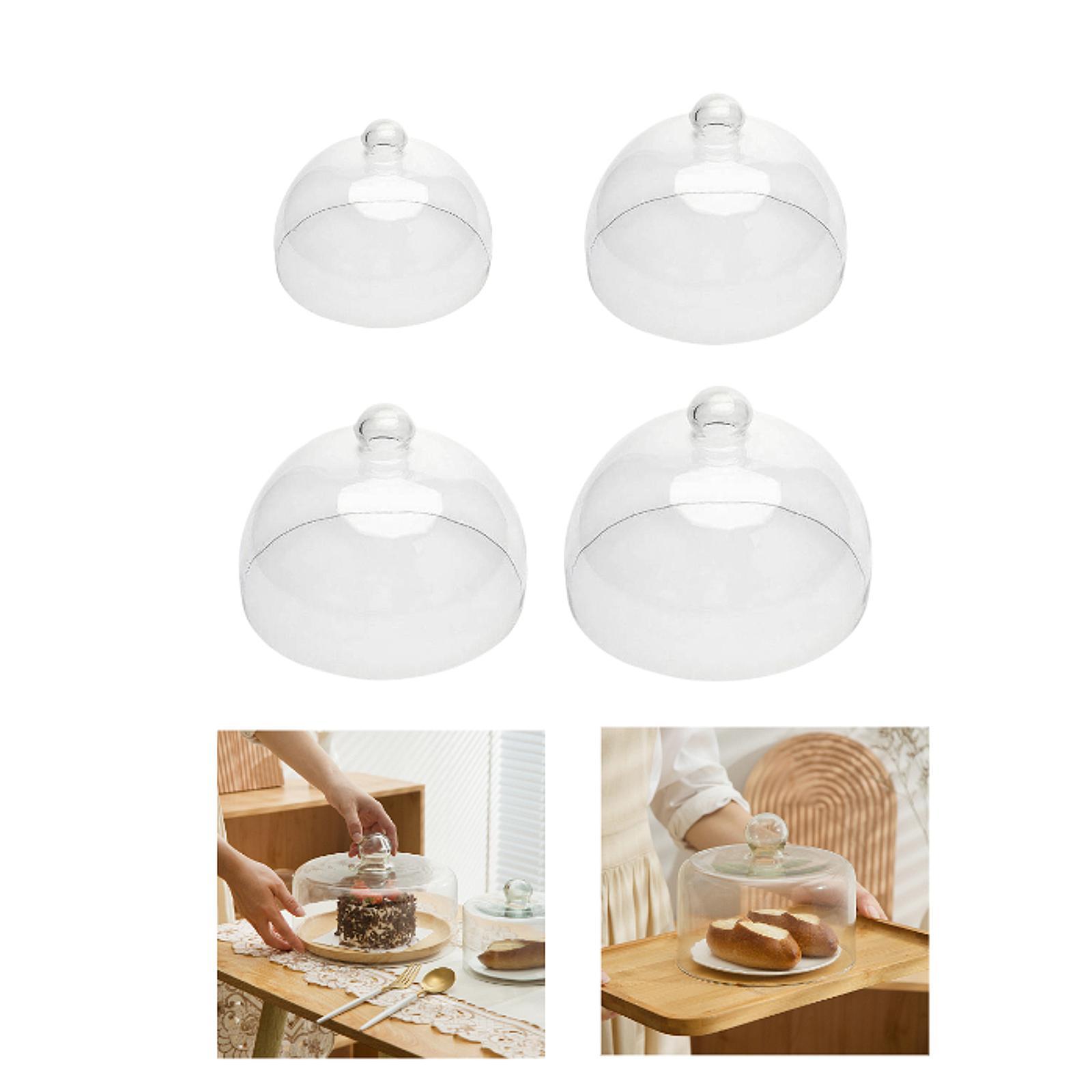 Glass Cake Cloche Dome Clear C - Plastic Dome Clear recension och pris