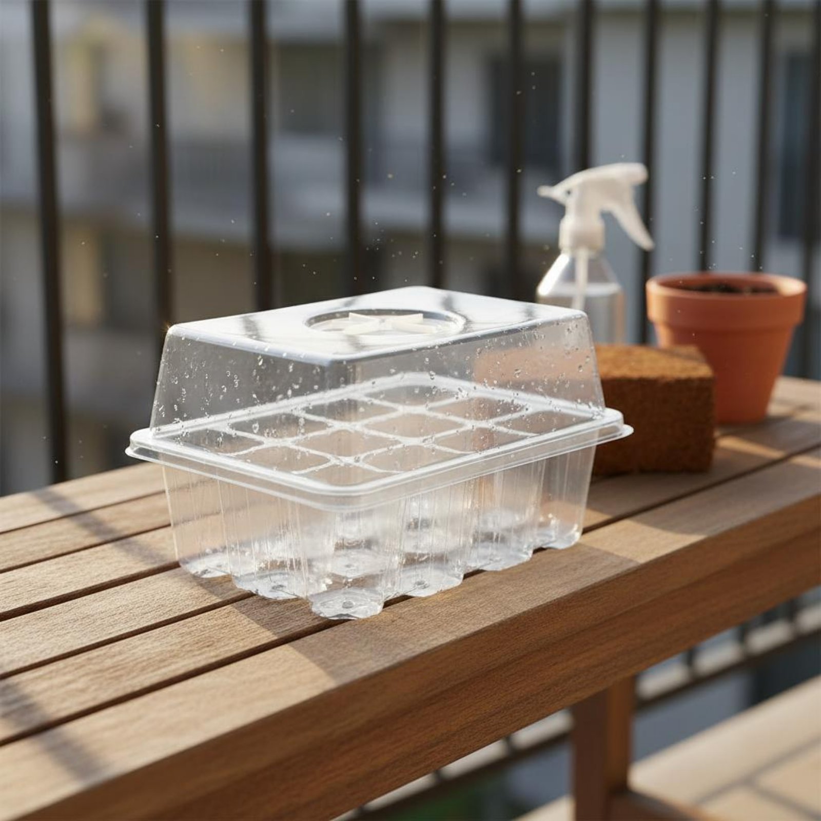 12 Compartment Germination Tra - Humidity Dome Kit recension och pris