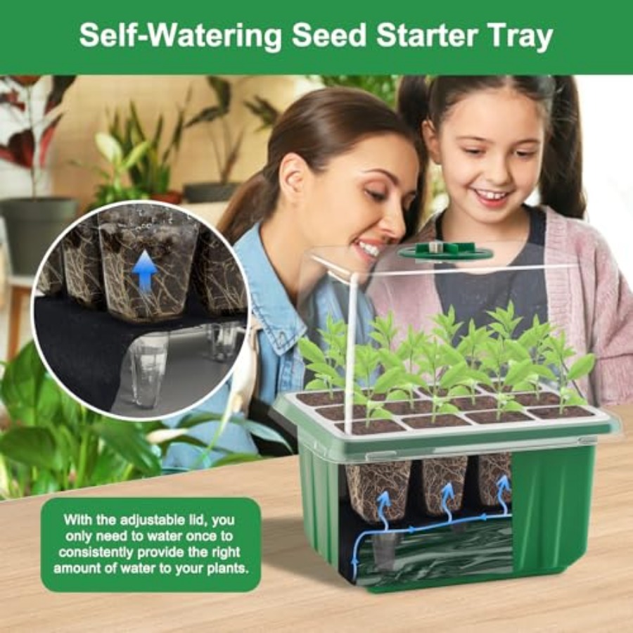 Seed Starter Tray with Light,  - Humidity Dome Kit recension och pris