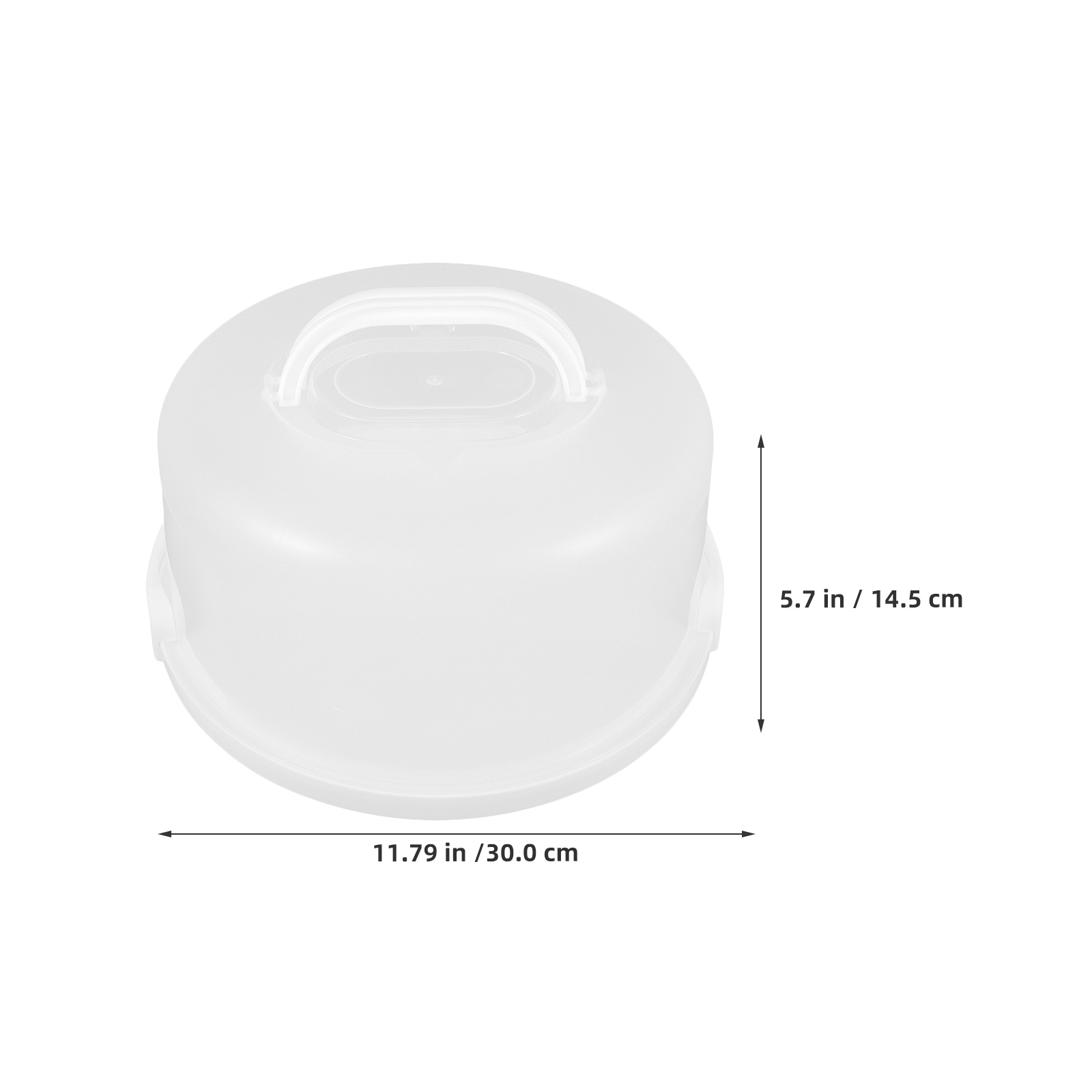 2pcs 10 Inch White Plastic Cak - Plastic Dome Clear recension och pris