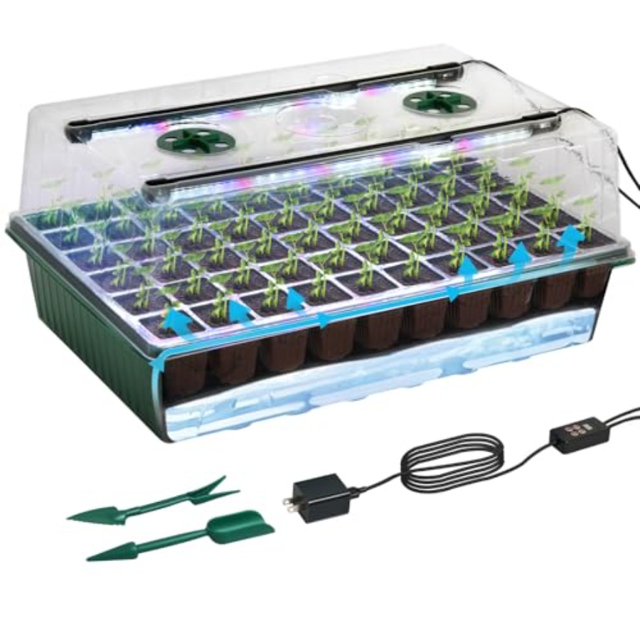 Seed Starter Tray with Grow Li - Humidity Dome Kit recension och pris