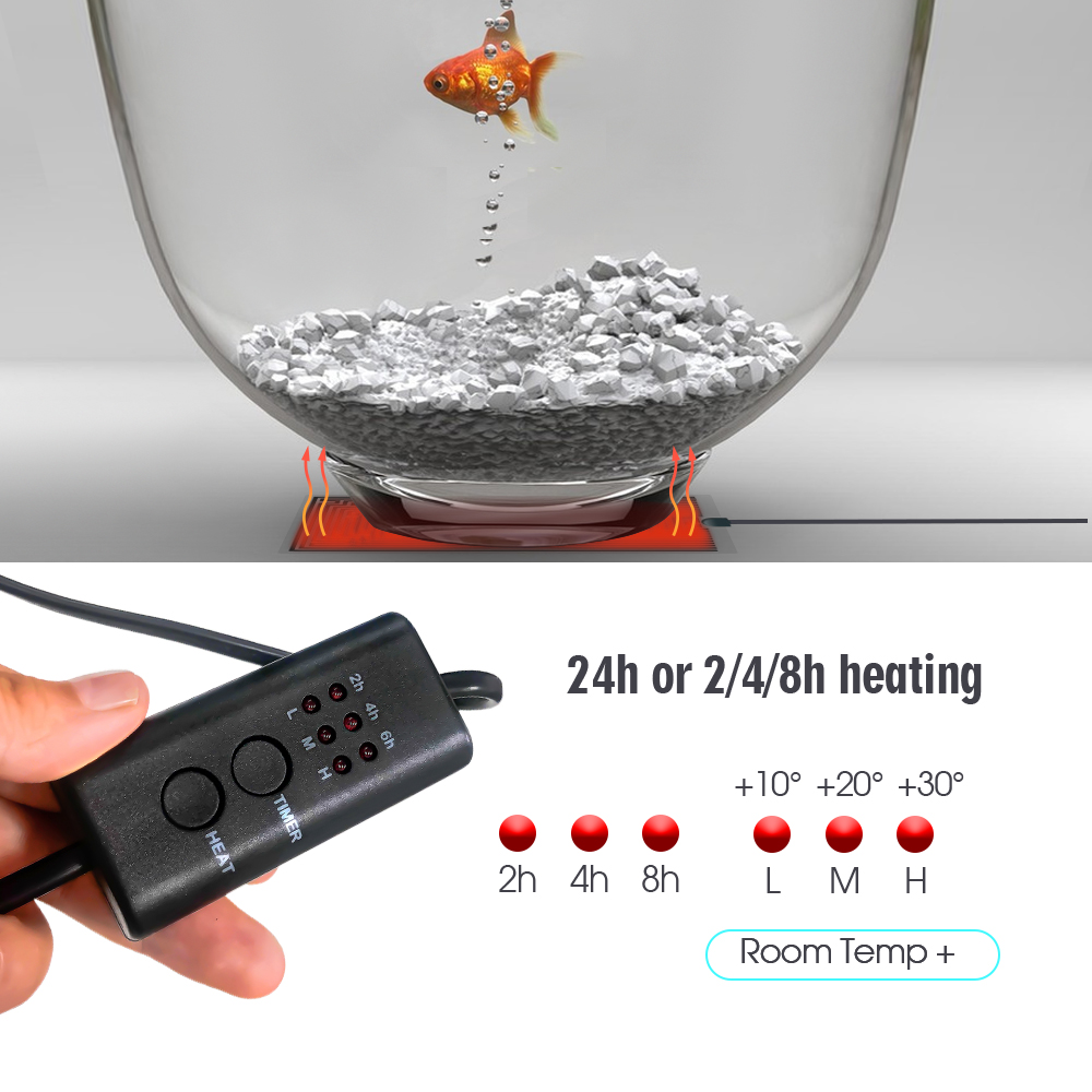 EU Plug 5-20W Reptiles Adjusta - Heat Mat Seedling recension och pris
