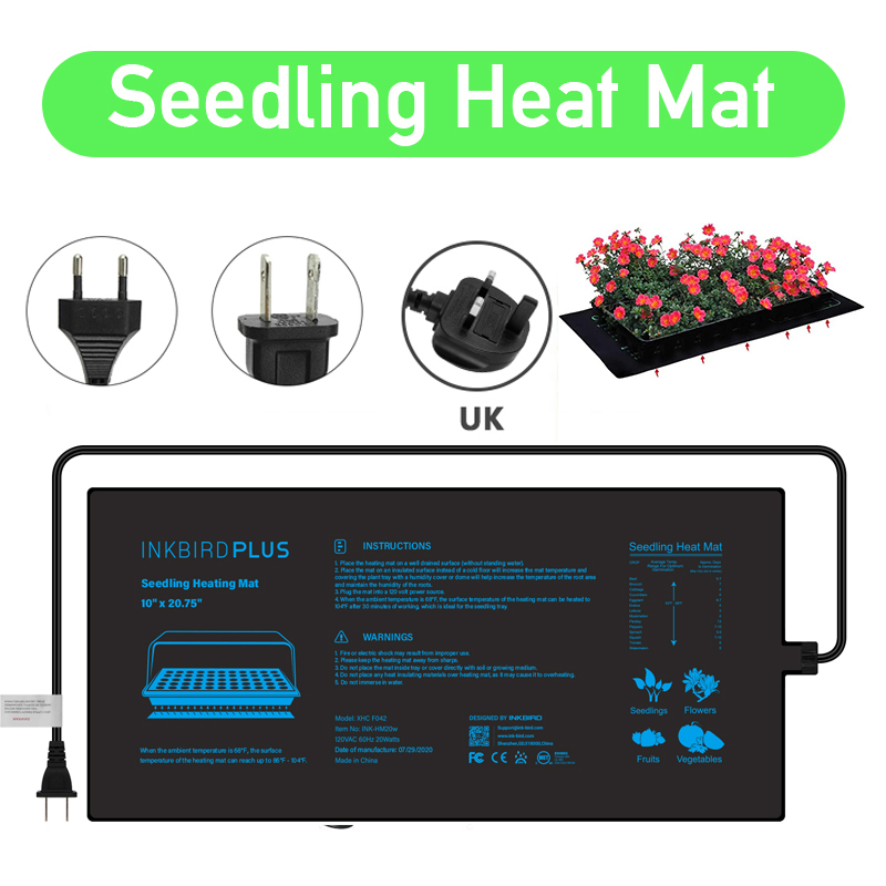 20.75x10CM EU/US/UK/AU Plug Se - Heat Mat Seedling recension och pris