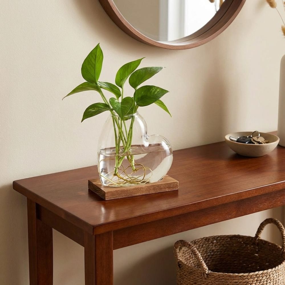 Transparent Hydroponic Glass V - Propagation Station Vase recension och pris