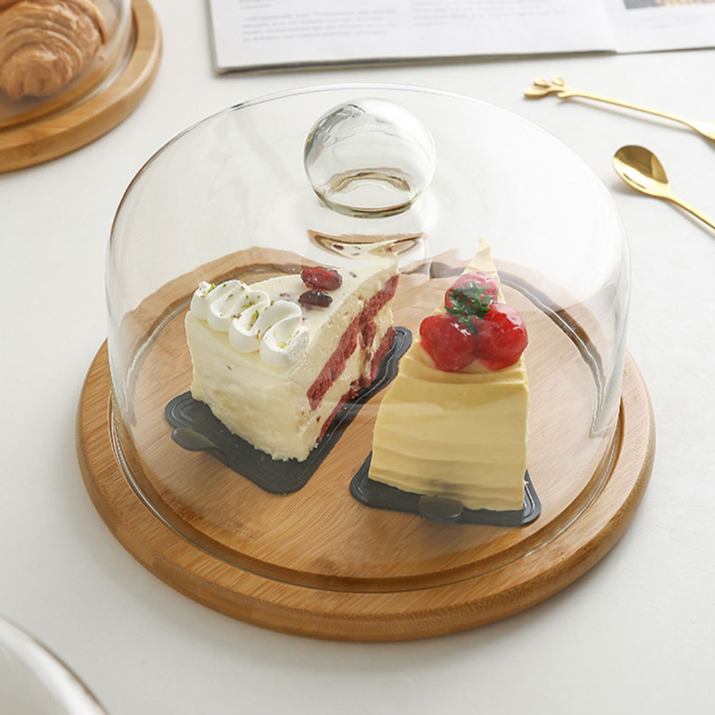 18Cm Transparent Glass Food Co - Plastic Dome Clear recension och pris