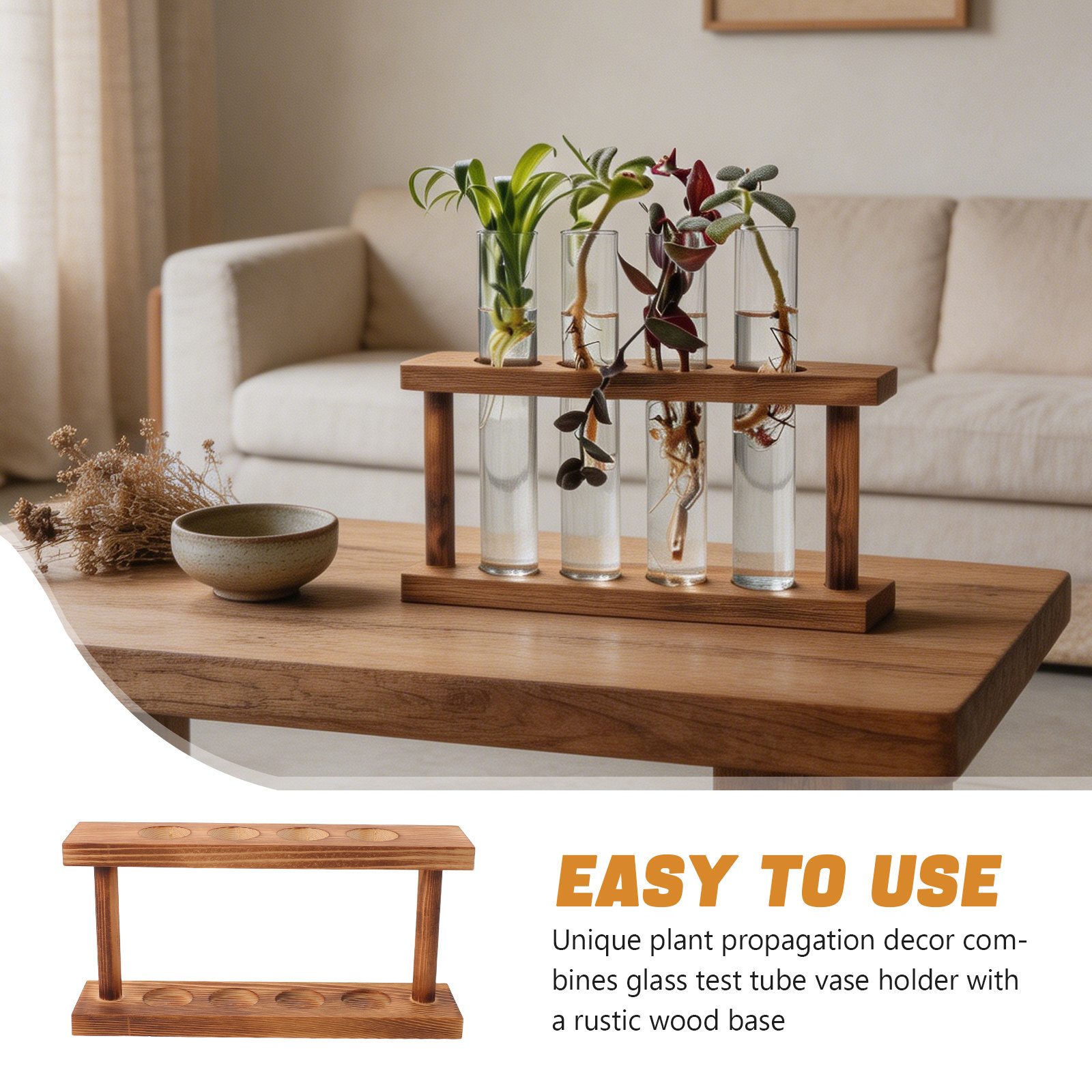 Wooden Plant Propagation Stati - Propagation Station Vase recension och pris
